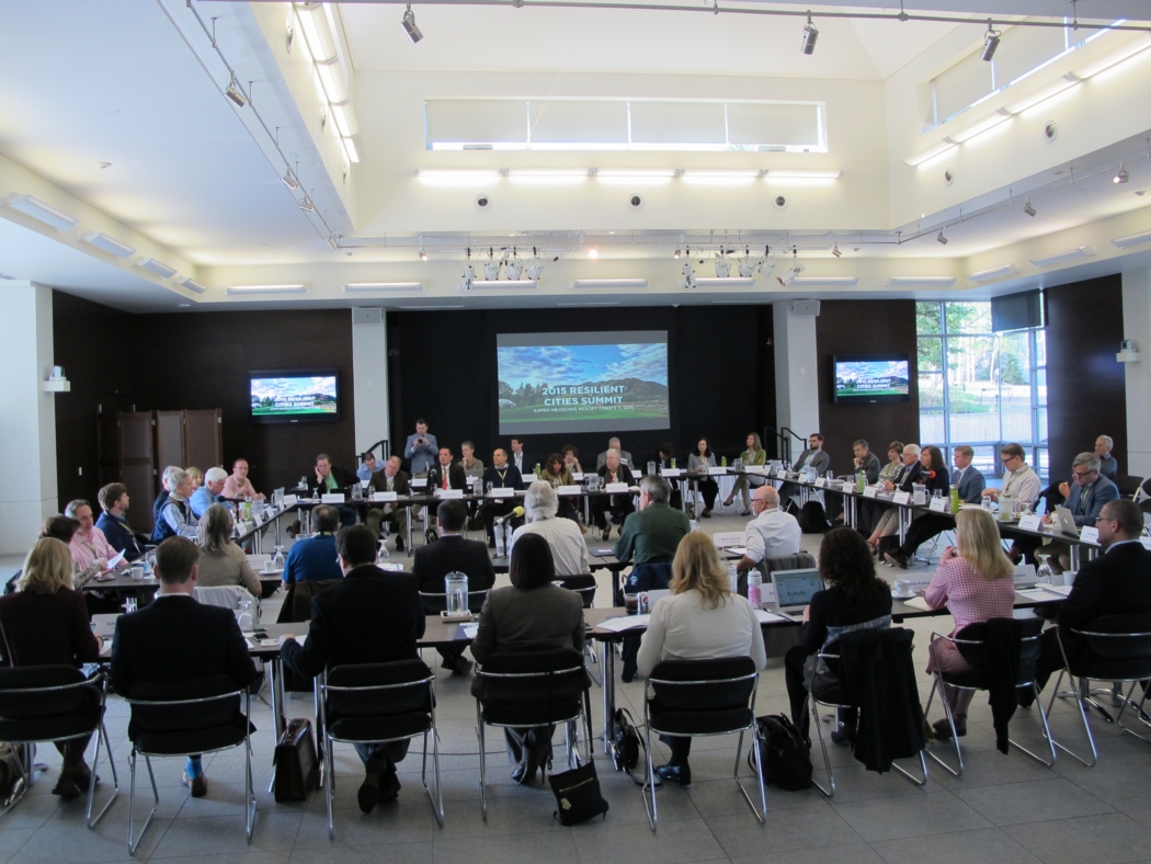 Attendees at the Resilient Cities Summit in Aspen. Photo: Alex Wilson